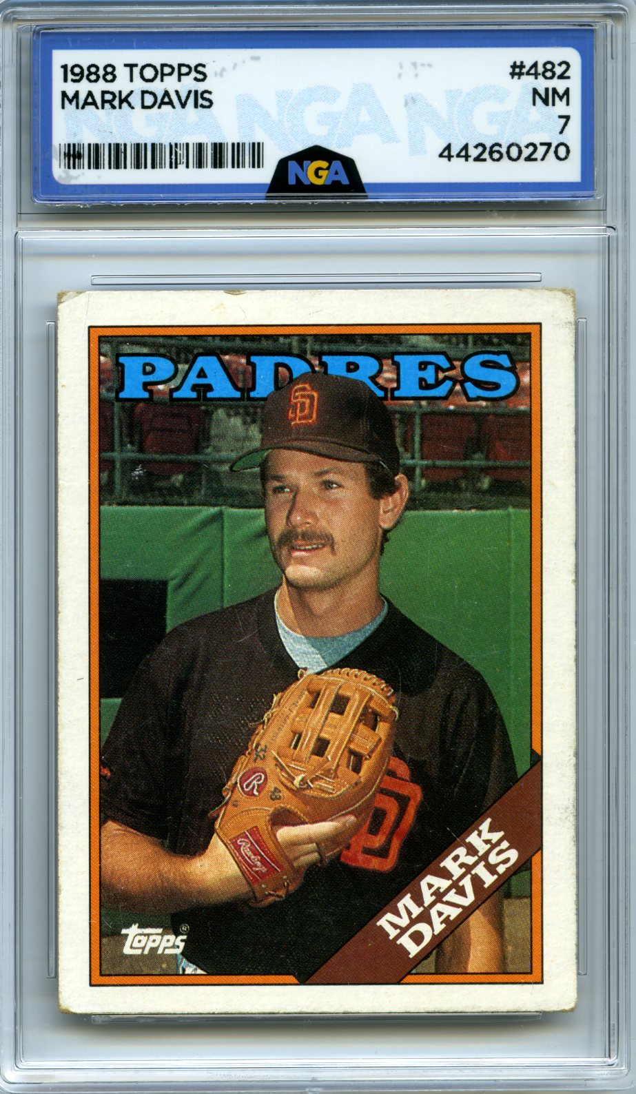 1988 Topps #482 Mark Davis NGA 7