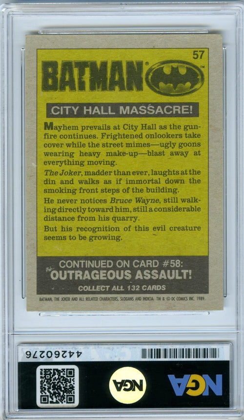 1989 Regina Batman #57 City Hall Massacre! NGA 9.5