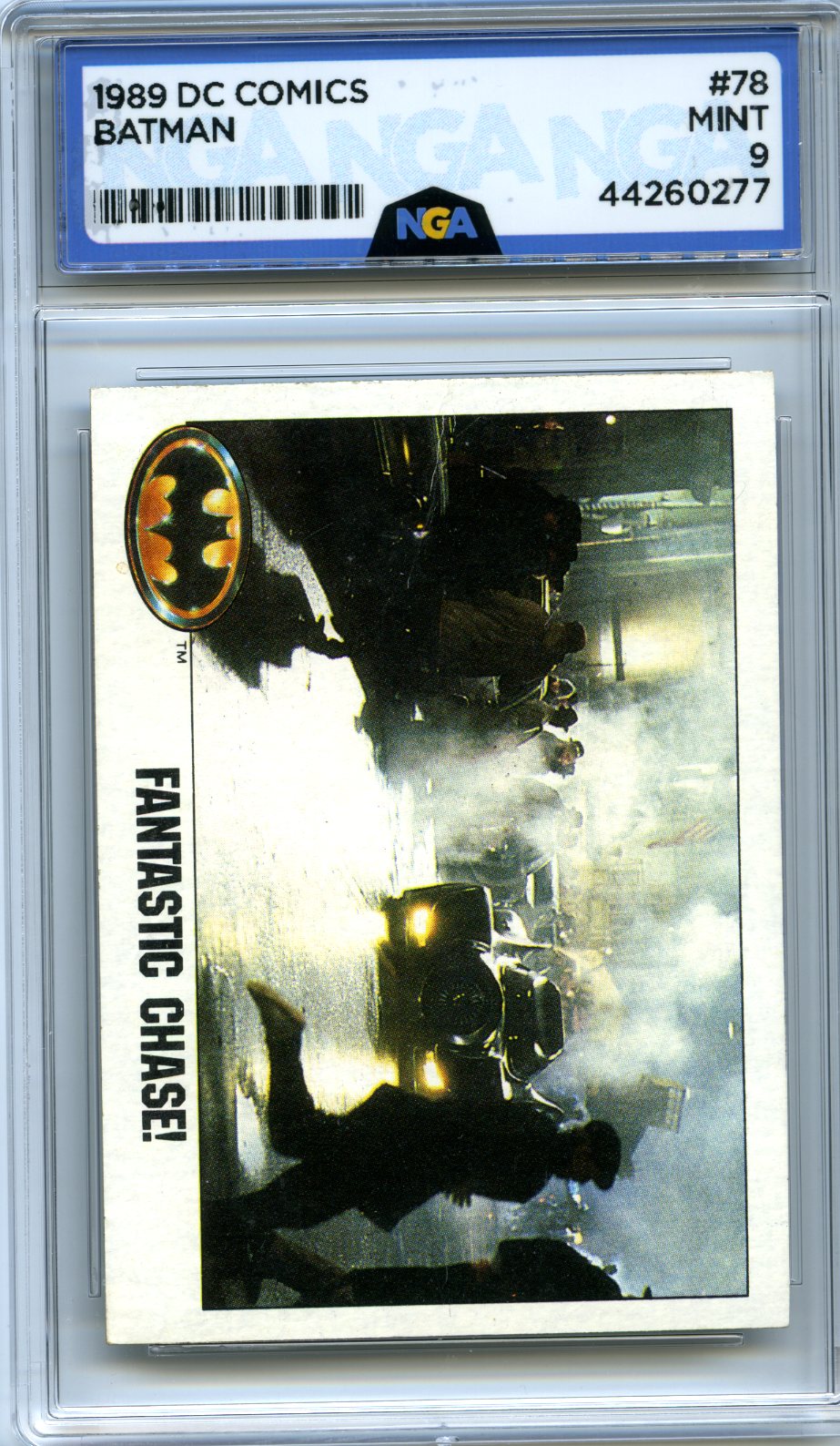 1989 Topps Batman #78 Fantastic Chase! NGA 9