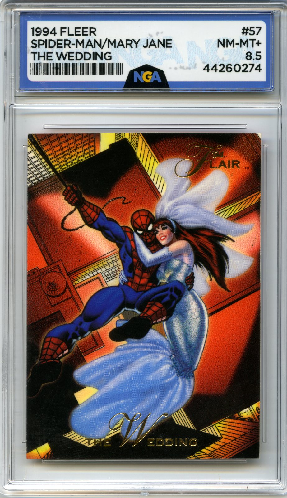 1994 Flair Marvel Annual #57 The Wedding NGA 8.5