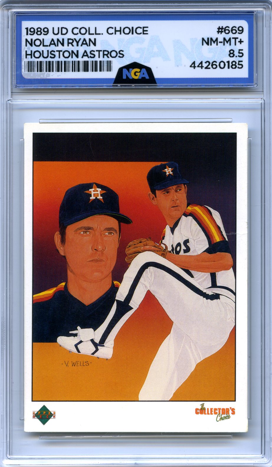 1989 Upper Deck #669 Nolan Ryan NGA 8.5