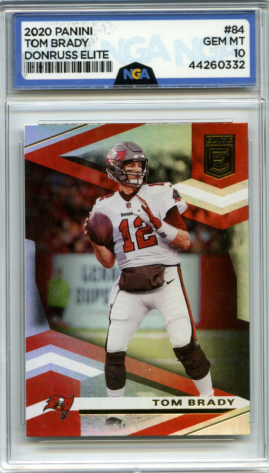 2020 Donruss Elite #84 Tom Brady NGA 10