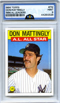 1986 Topps #712 Don Mattingly NGA 9