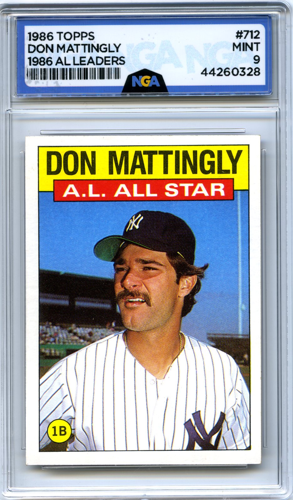1986 Topps #712 Don Mattingly Other 9