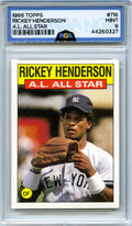 1986 Topps #716 Rickey Henderson Other 7.5