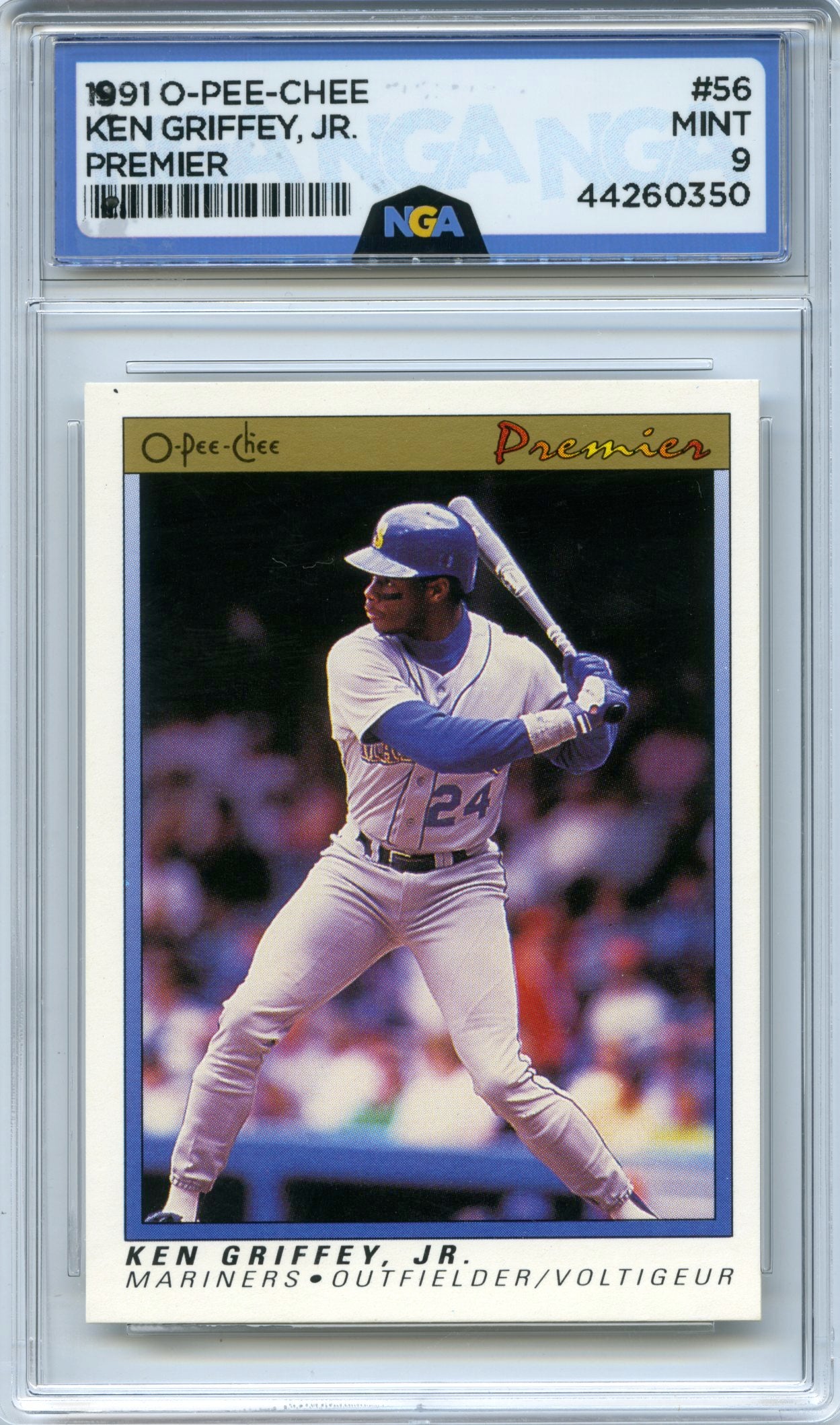1991 O-Pee-Chee Premier #56 Ken Griffey, Jr. NGA 9