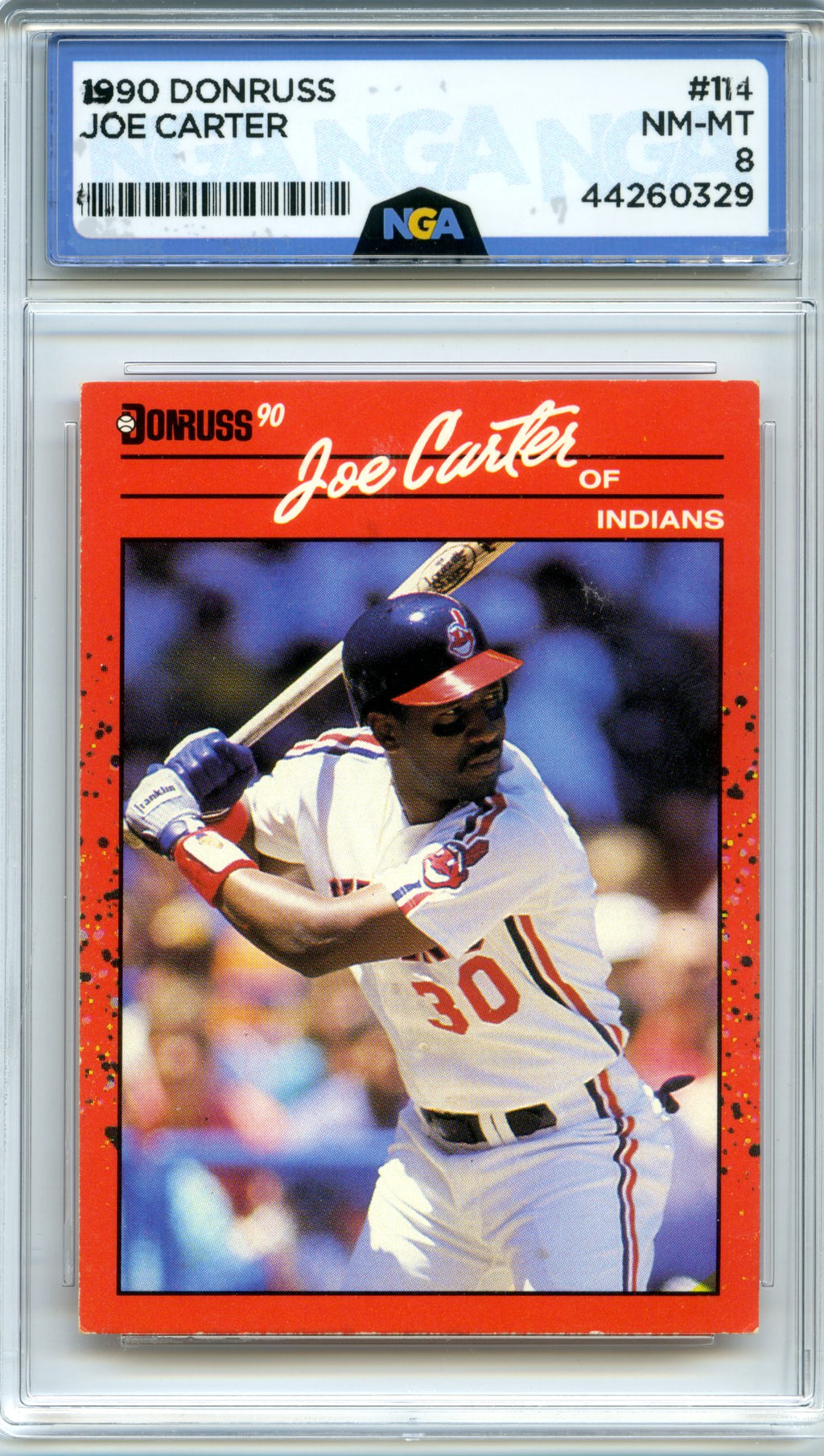 1990 Donruss #114c Joe Carter NGA 8