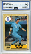 1987 Topps #400 George Brett NGA 9