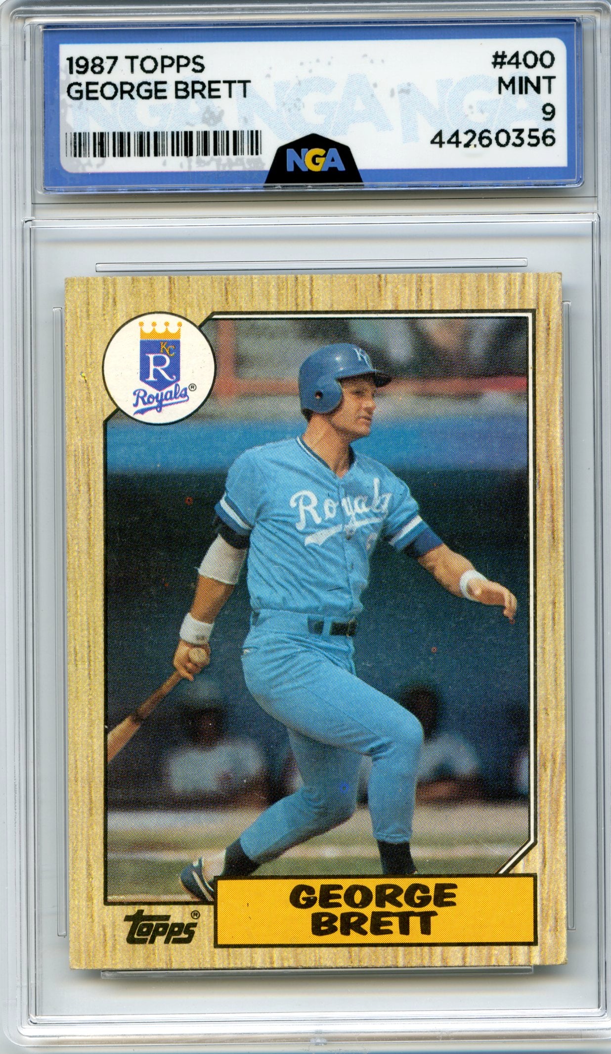1987 Topps #400 George Brett NGA 9