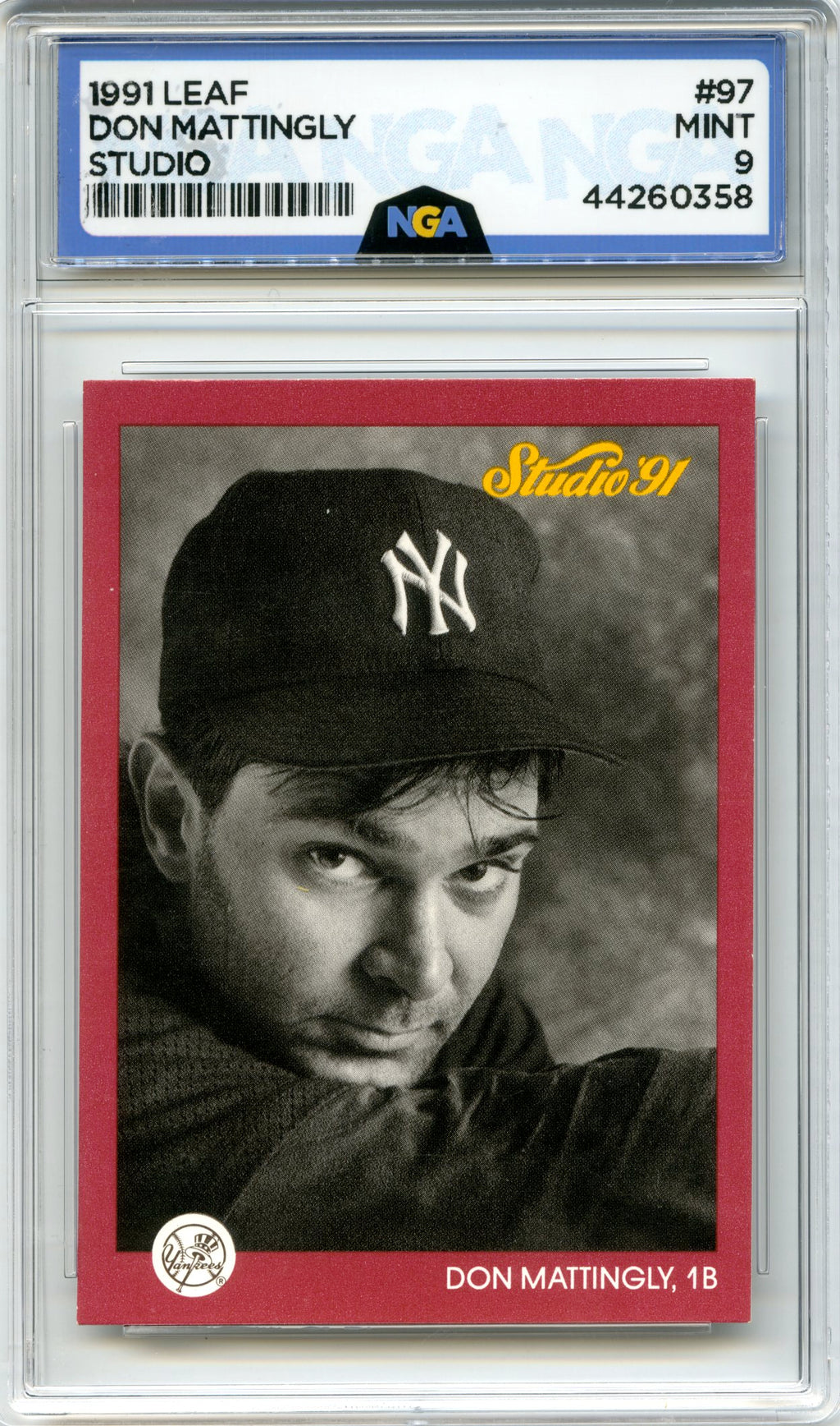 1991 Studio #97 Don Mattingly NGA 9