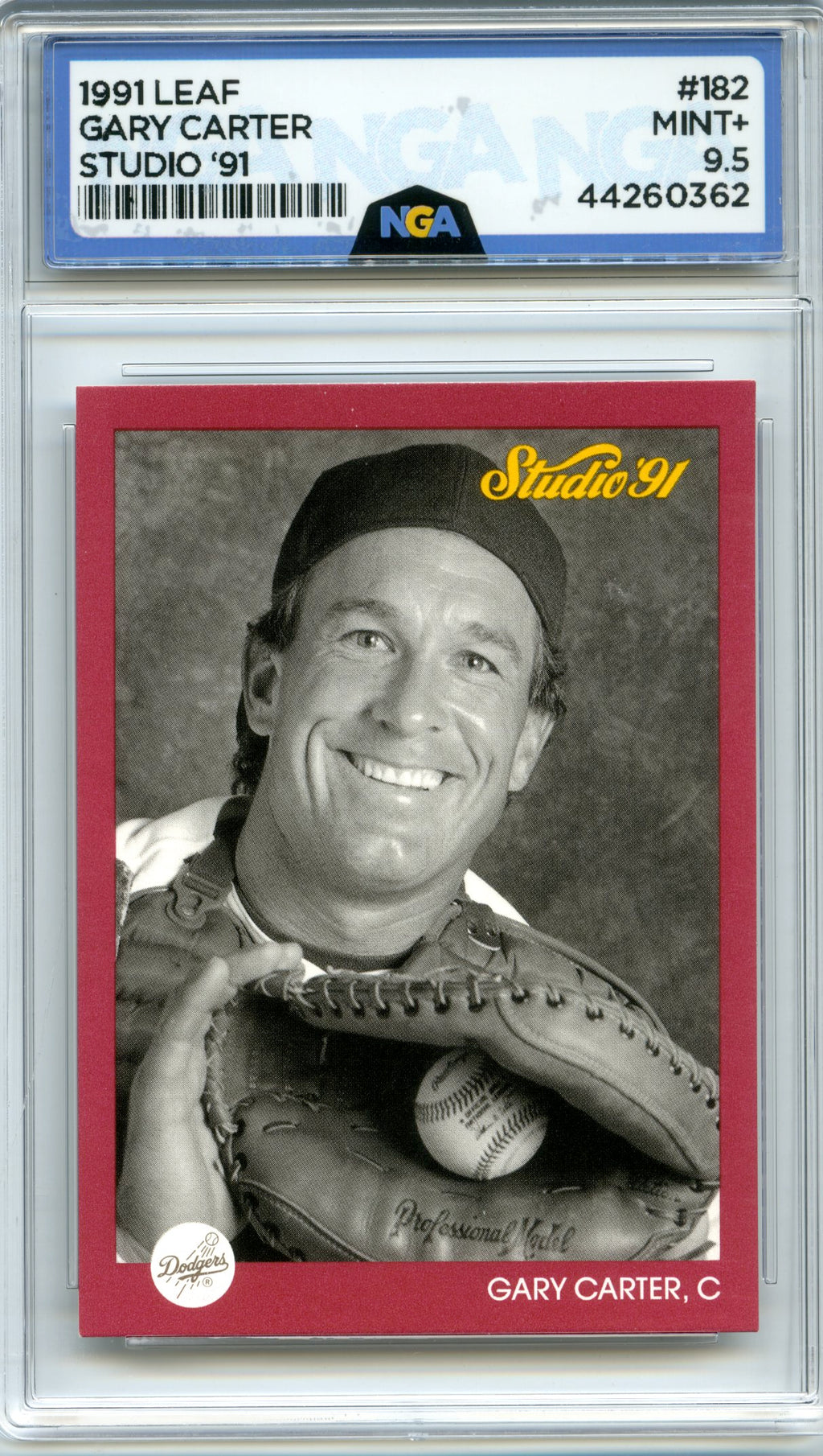 1991 Studio #182 Gary Carter NGA 9.5