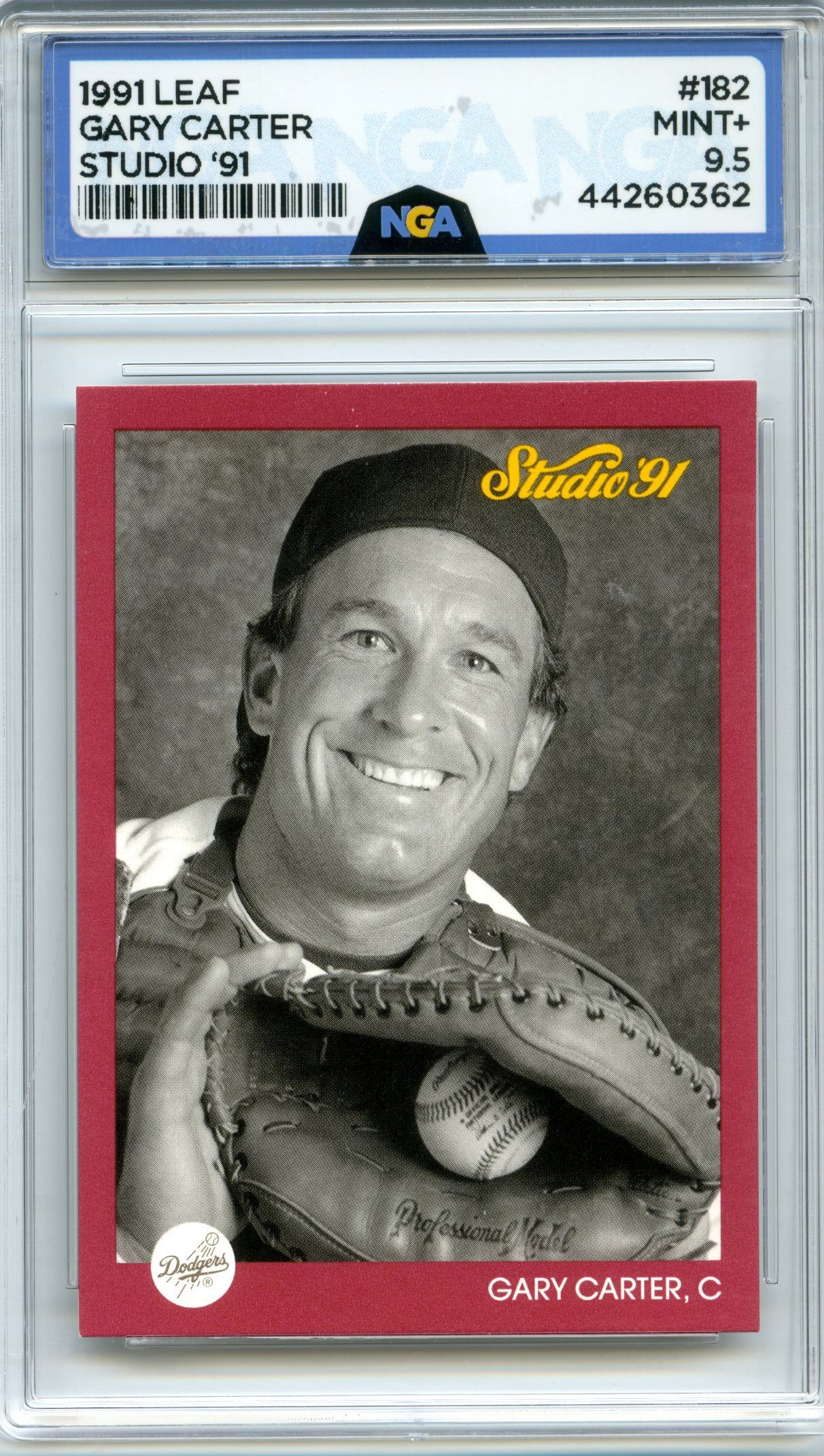 1991 Studio #182 Gary Carter NGA 9.5