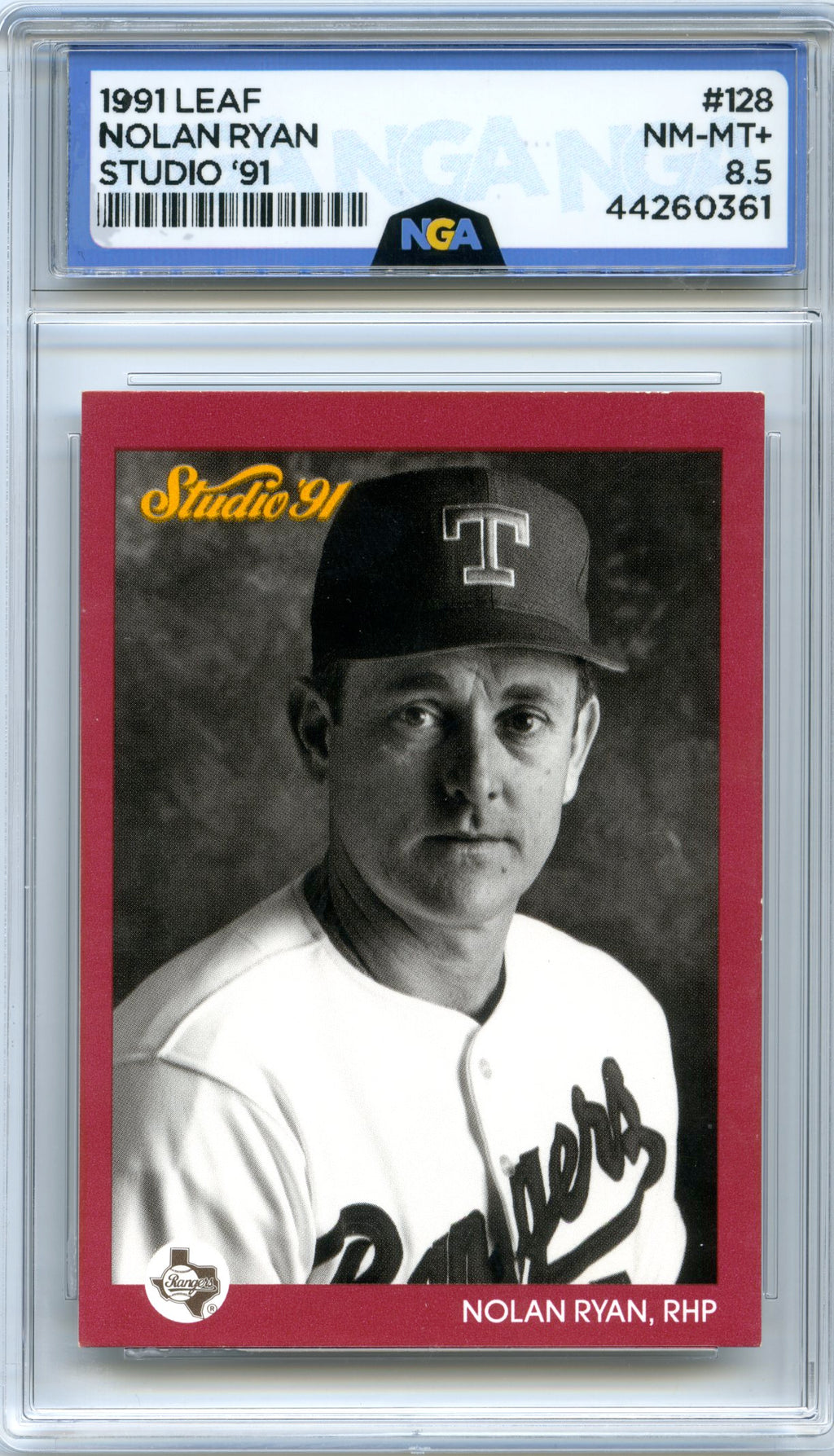 1991 Studio #128 Nolan Ryan NGA 8.5