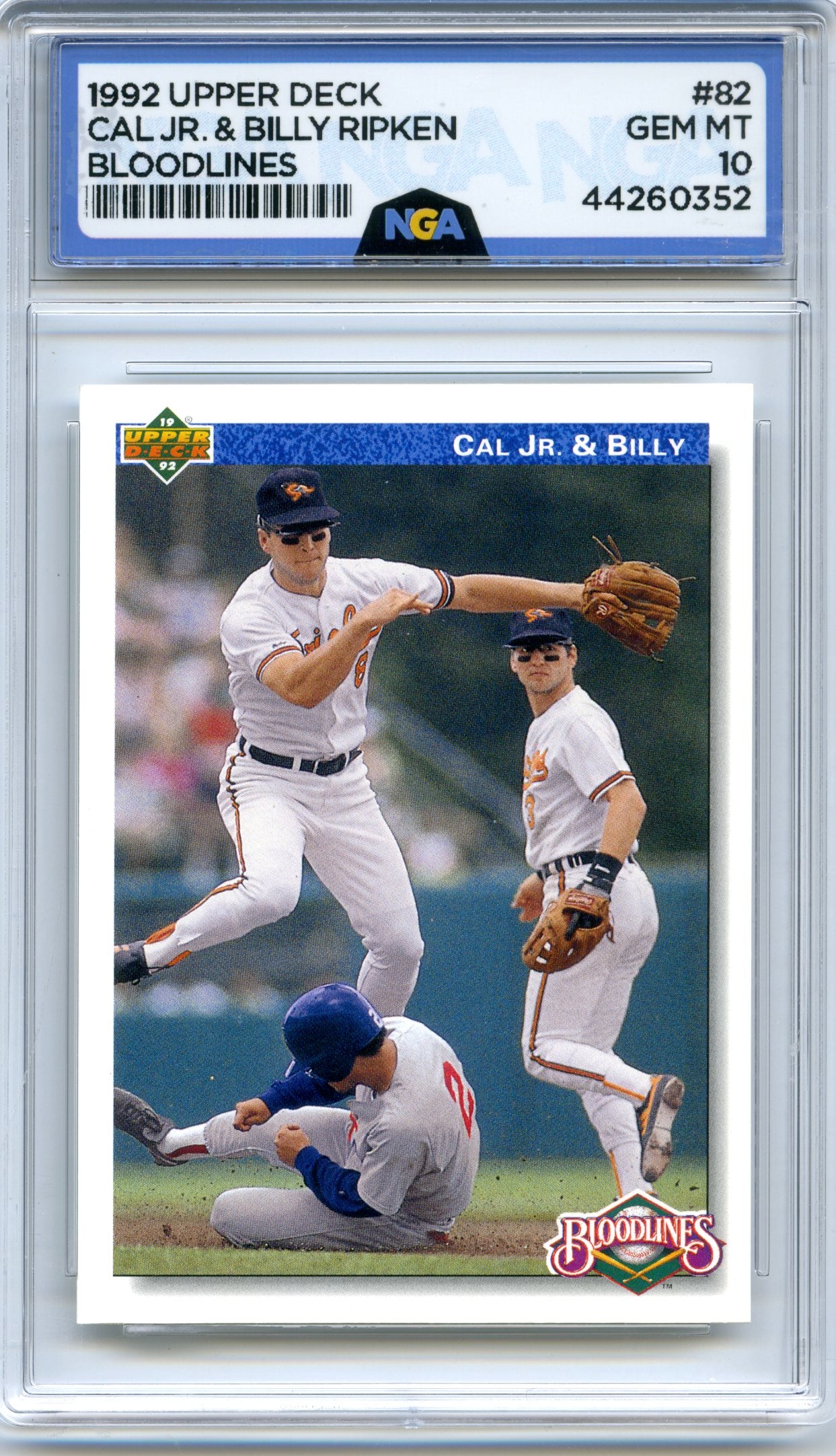 1992 Upper Deck #82 Cal Jr. &amp; Billy NGA 10