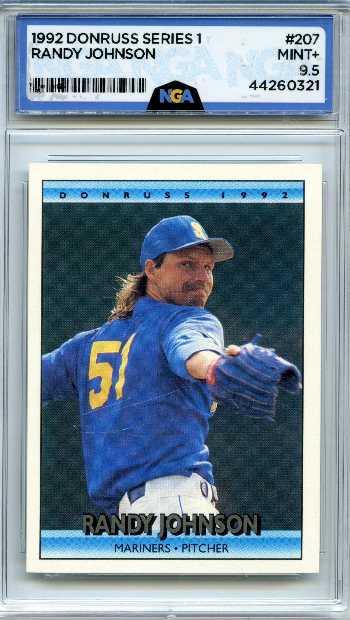 1992 Donruss #207 Randy Johnson NGA 9.5