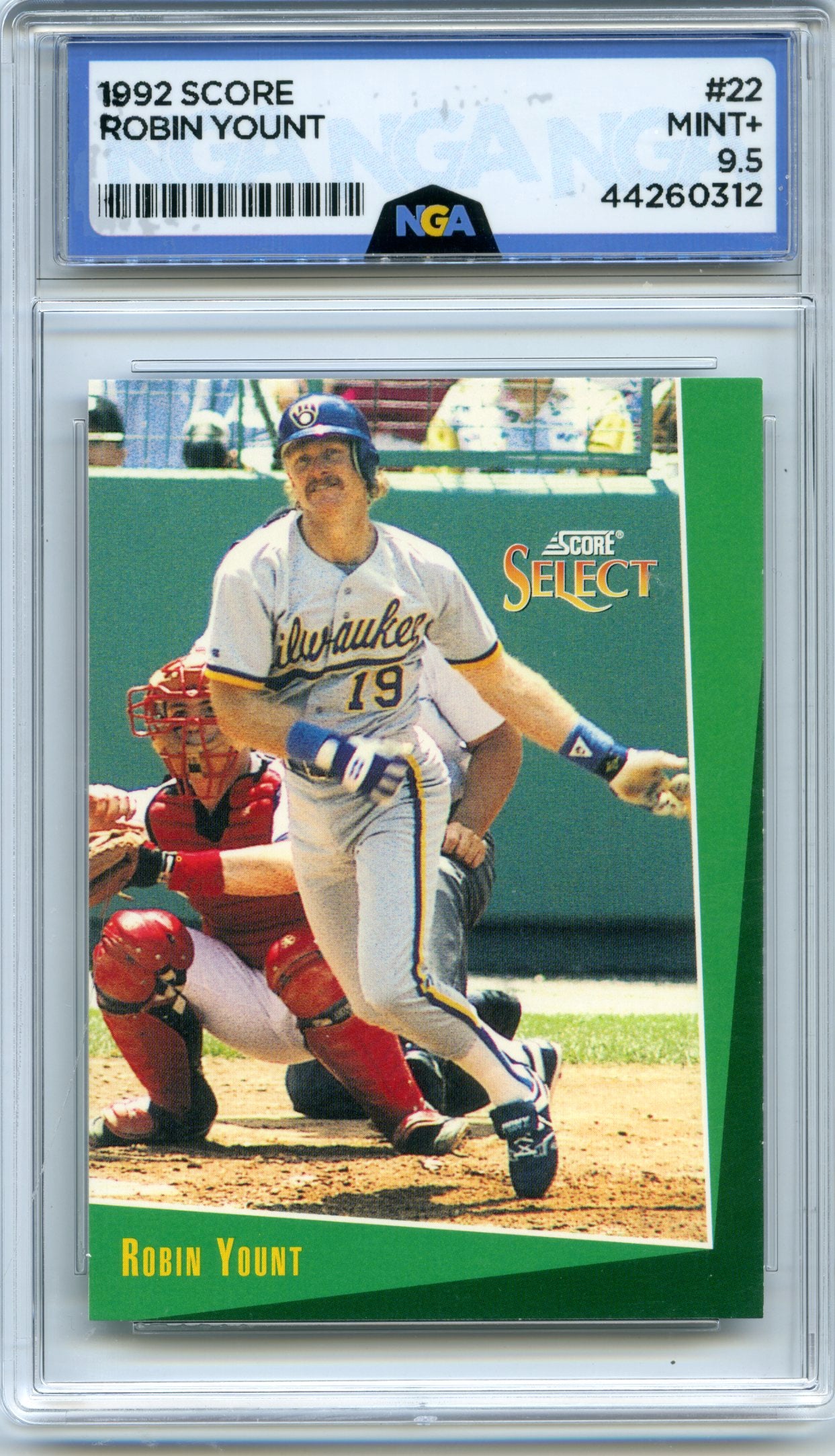 1993 Select #22 Robin Yount NGA 9.5