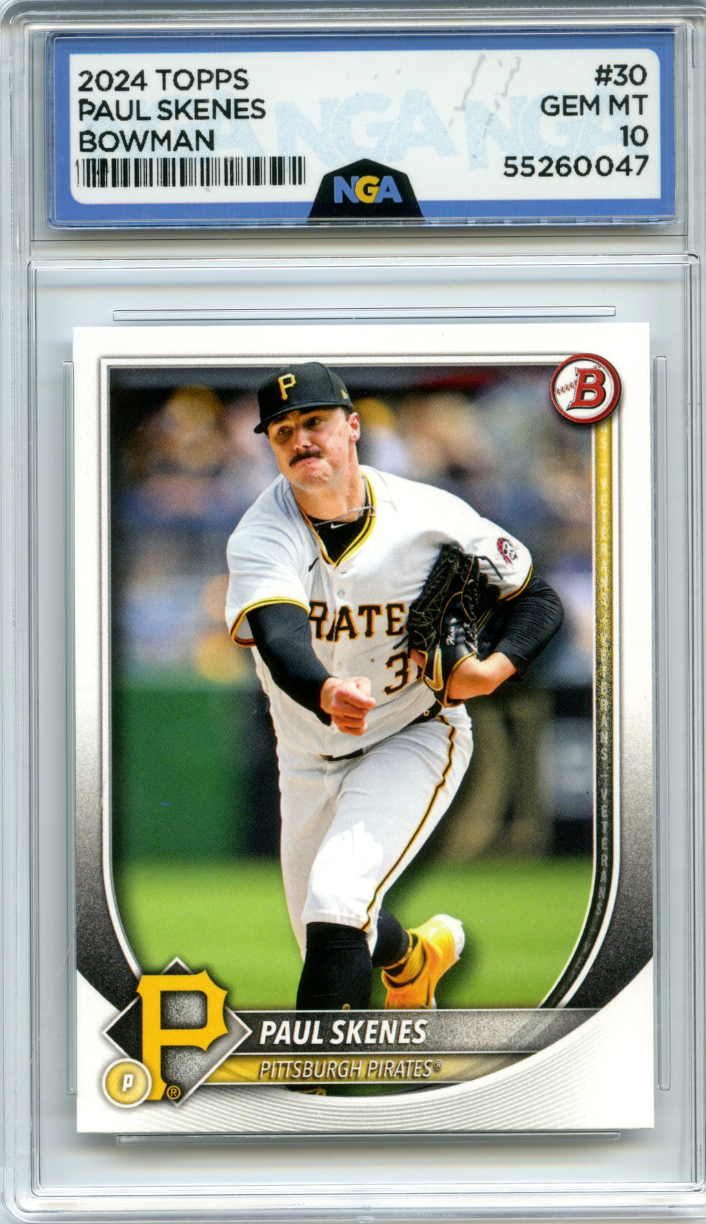 2025 Bowman #30 Paul Skenes NGA 10