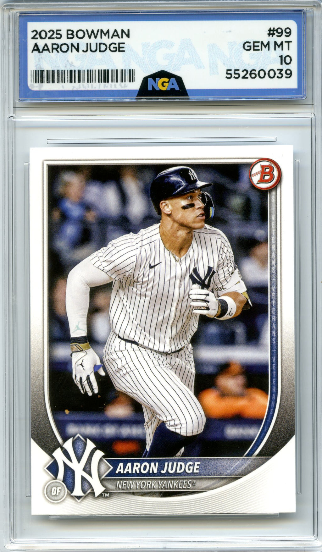 2025 Bowman #99 Aaron Judge NGA 10