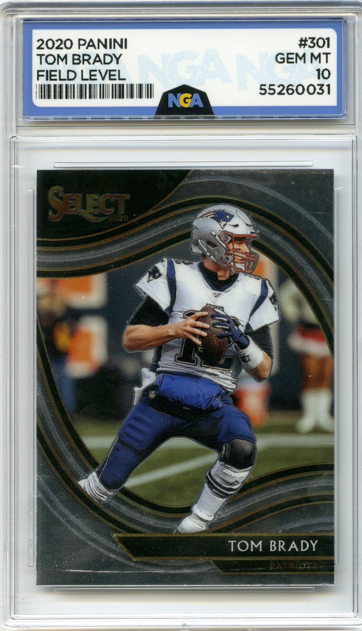2020 Panini Select #301 Tom Brady NGA 10