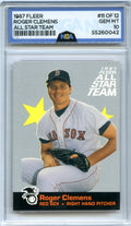 1987 Fleer #11 Roger Clemens Fleer All Star Team NGA 10