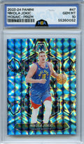 2023-24 Panini Mosaic #47 Nikola Jokic Reactive Blue NGA 10