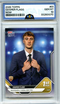 2025-26 Topps Now #D1 Cooper Flagg NGA 10