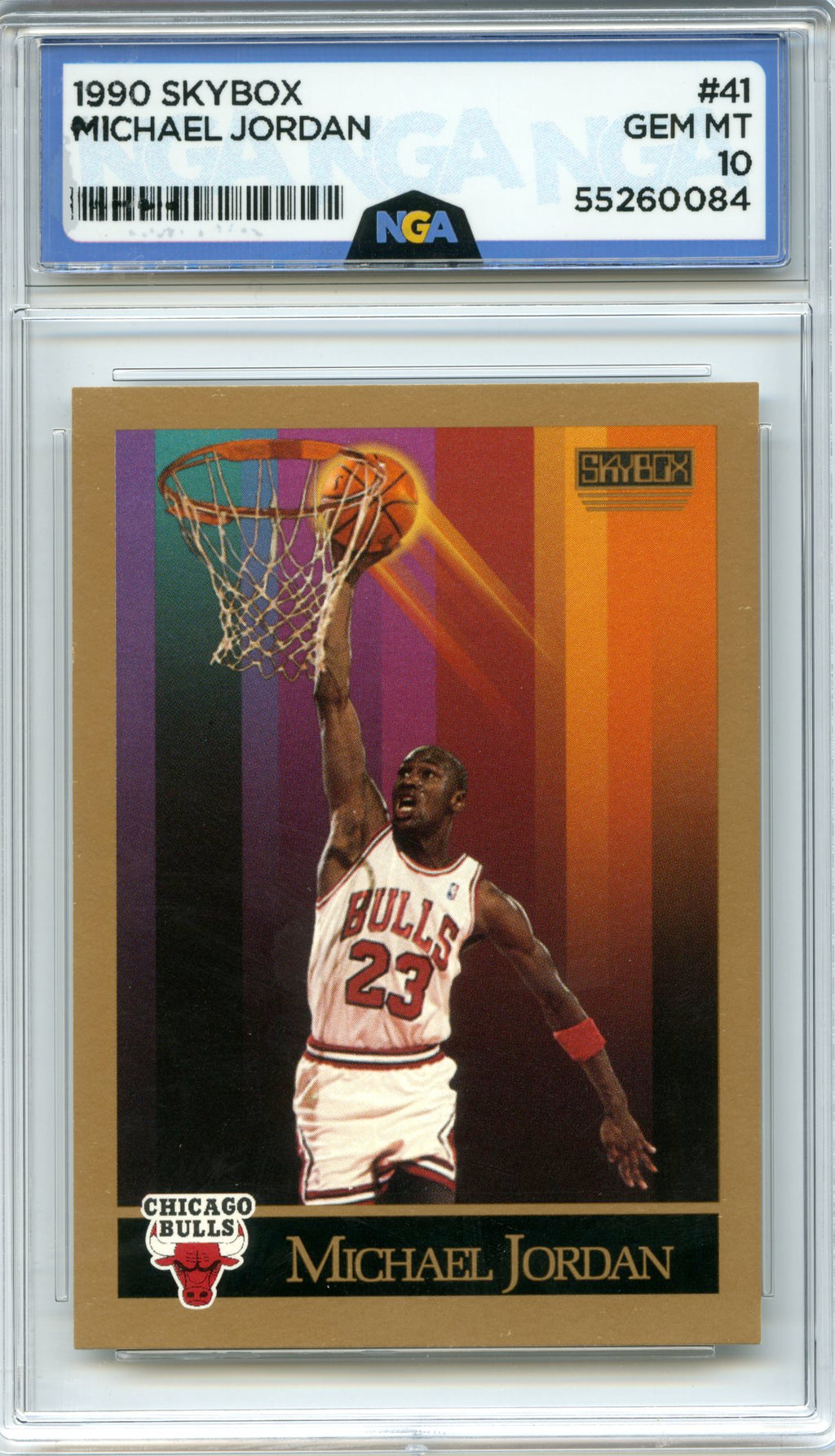 1990-91 SkyBox #41 Michael Jordan NGA 10