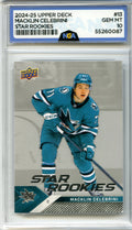 2024-25 Upper Deck NHL Star Rookies Box Set #13 Macklin Celebrini NGA 10