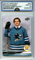 2024-25 Upper Deck #743 Macklin Celebrini NGA 10