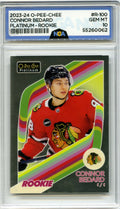 2023-24 O-Pee-Chee Platinum #R-100 Connor Bedard Retro NGA 10