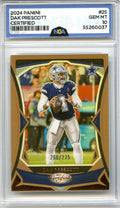 2024 Panini Certified #25 Dak Prescott Mirror Bronze NGA 10 #/275