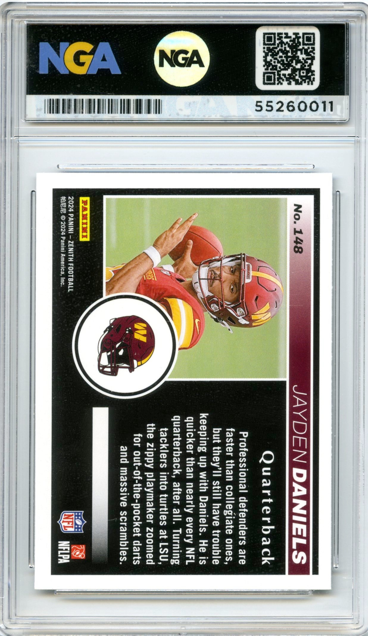 2024 Panini Zenith #148 Jayden Daniels Retail NGA 10