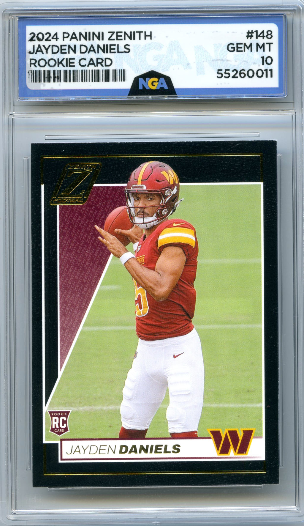 2024 Panini Zenith #148 Jayden Daniels Retail NGA 10