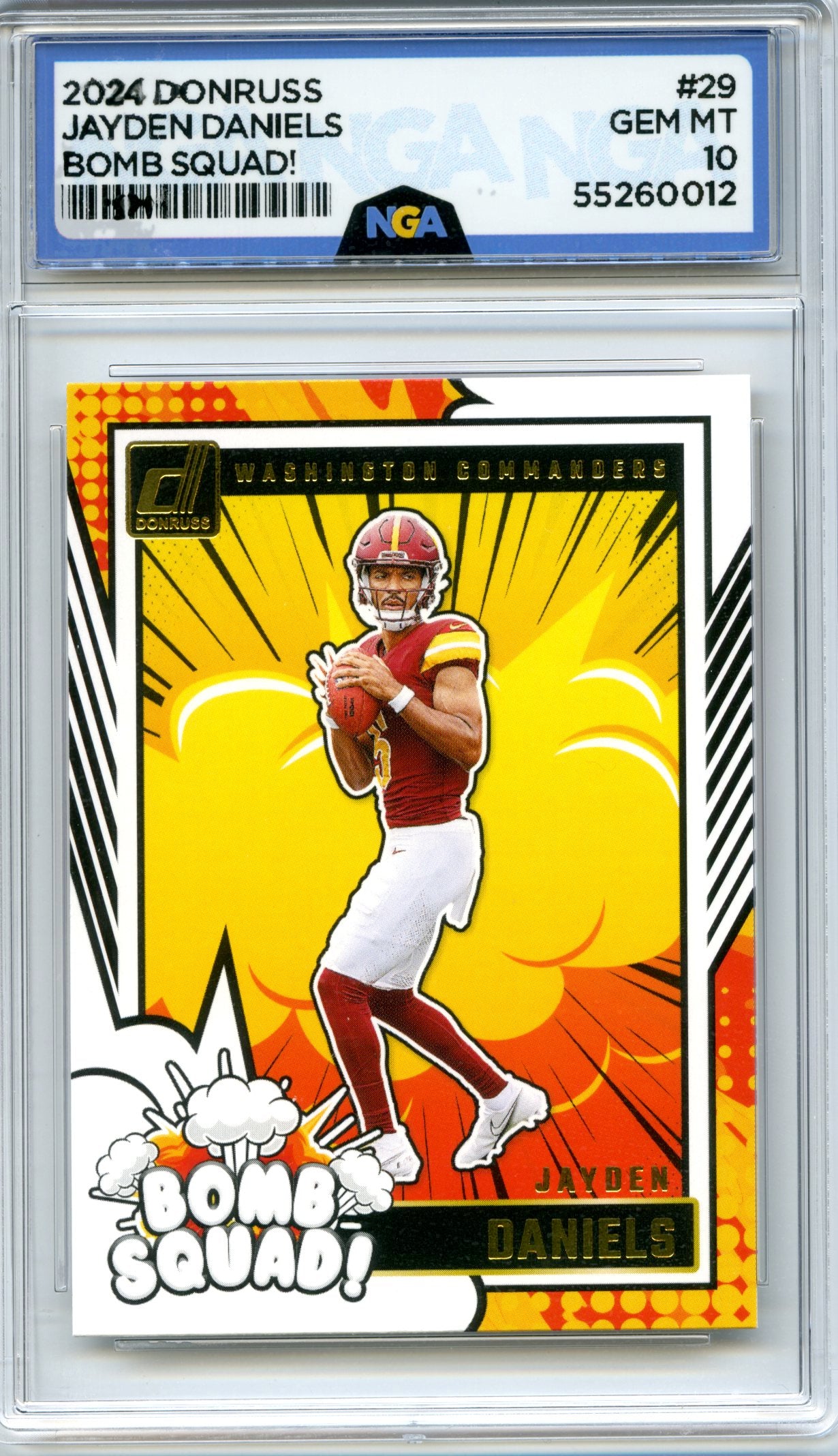 2024 Donruss Elite #15 Jayden Daniels Rookie Elitist NGA 10