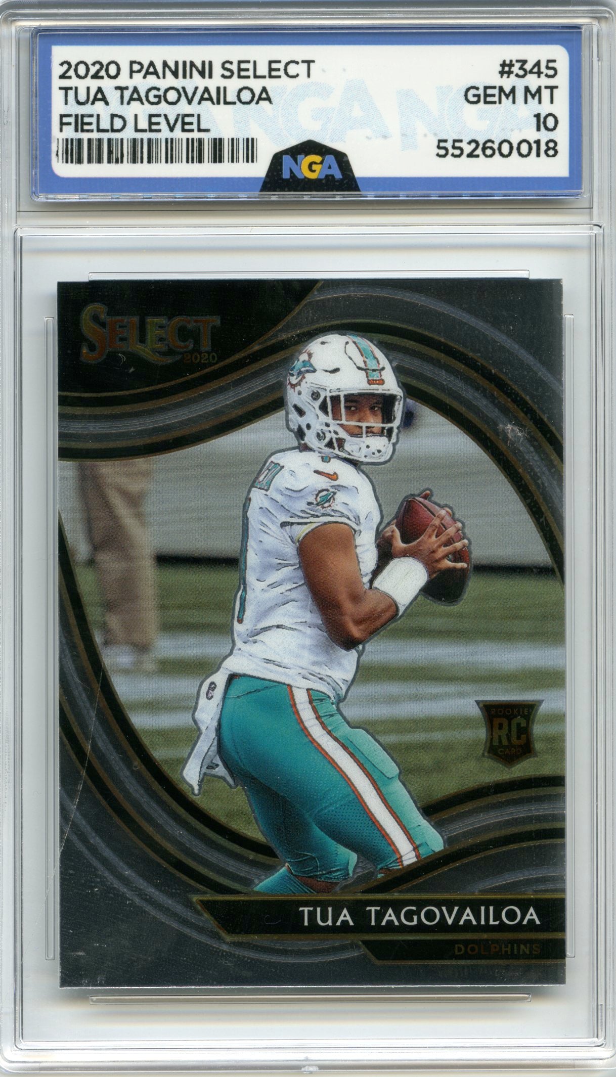 2020 Panini Select #345 Tua Tagovailoa NGA 10