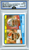 1988 Topps #215 Bernie Kosar / Joe Montana NGA 10