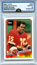 2001 Topps Archives Reserve #15 Christian Okoye NGA 10