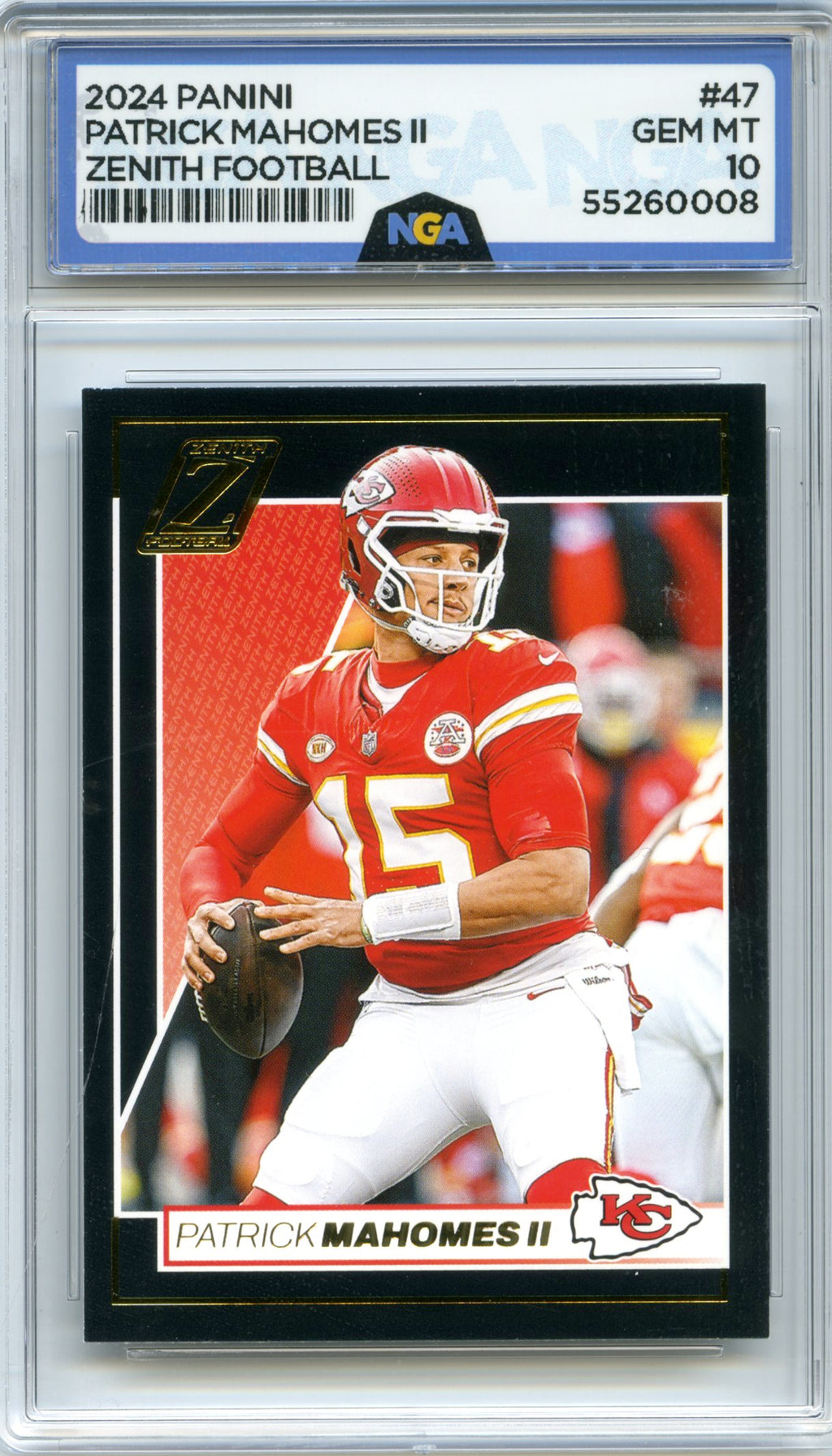 2024 Panini Zenith #47 Patrick Mahomes II NGA 10