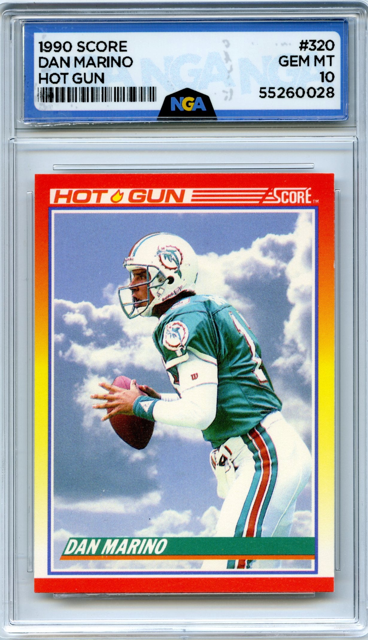 1990 Score #320 Dan Marino NGA 10