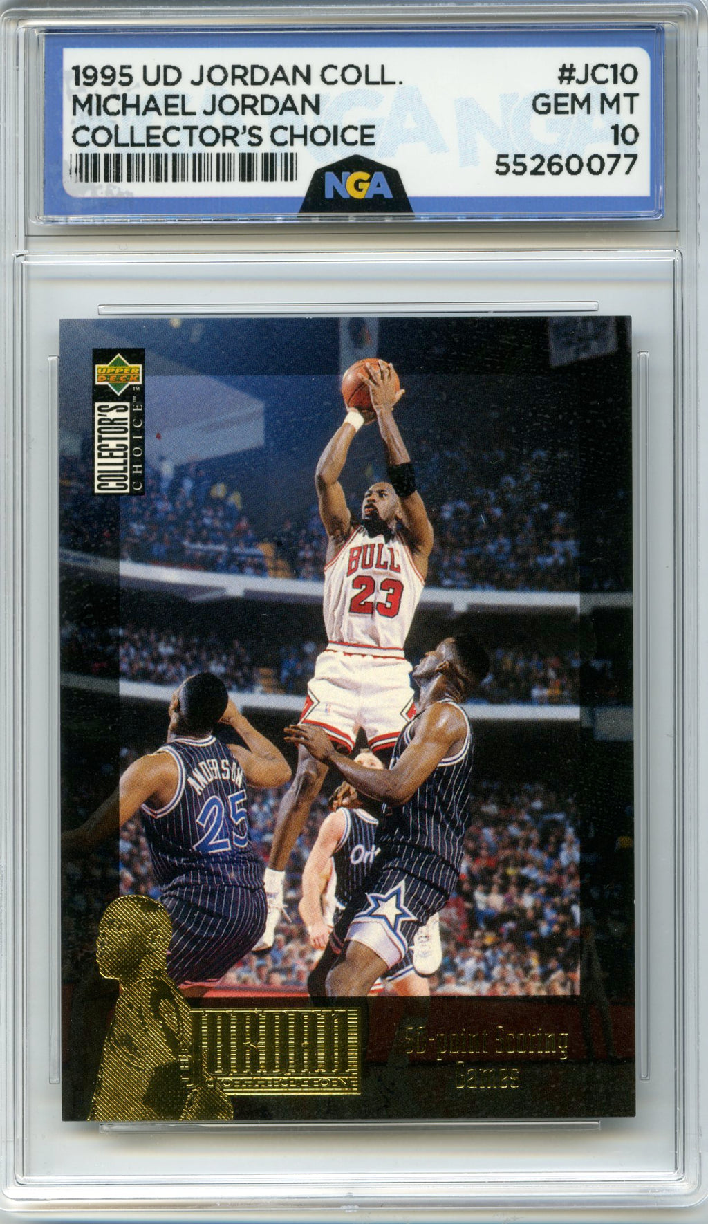 1995-96 Collector's Choice #JC10 Michael Jordan The Jordan Collection NGA 10