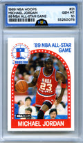 1989-90 Hoops All-Star Panels Perforated #21 Michael Jordan NGA 10