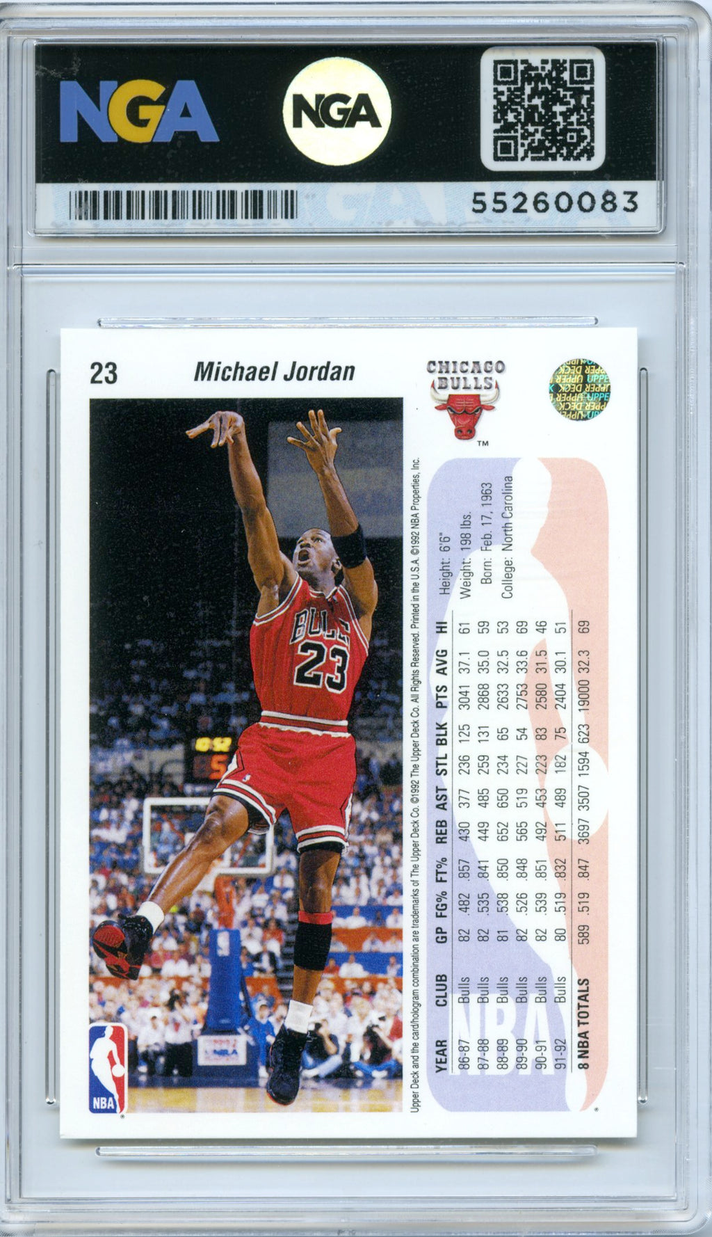 1992-93 Upper Deck #23 Michael Jordan NGA 10