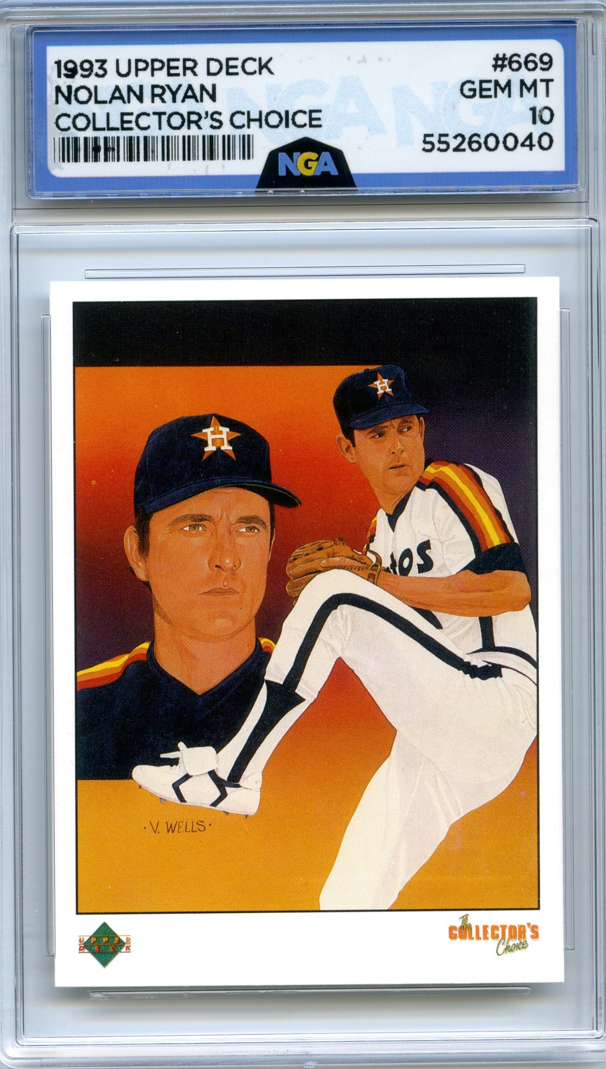 1989 Upper Deck #669 Nolan Ryan NGA 10