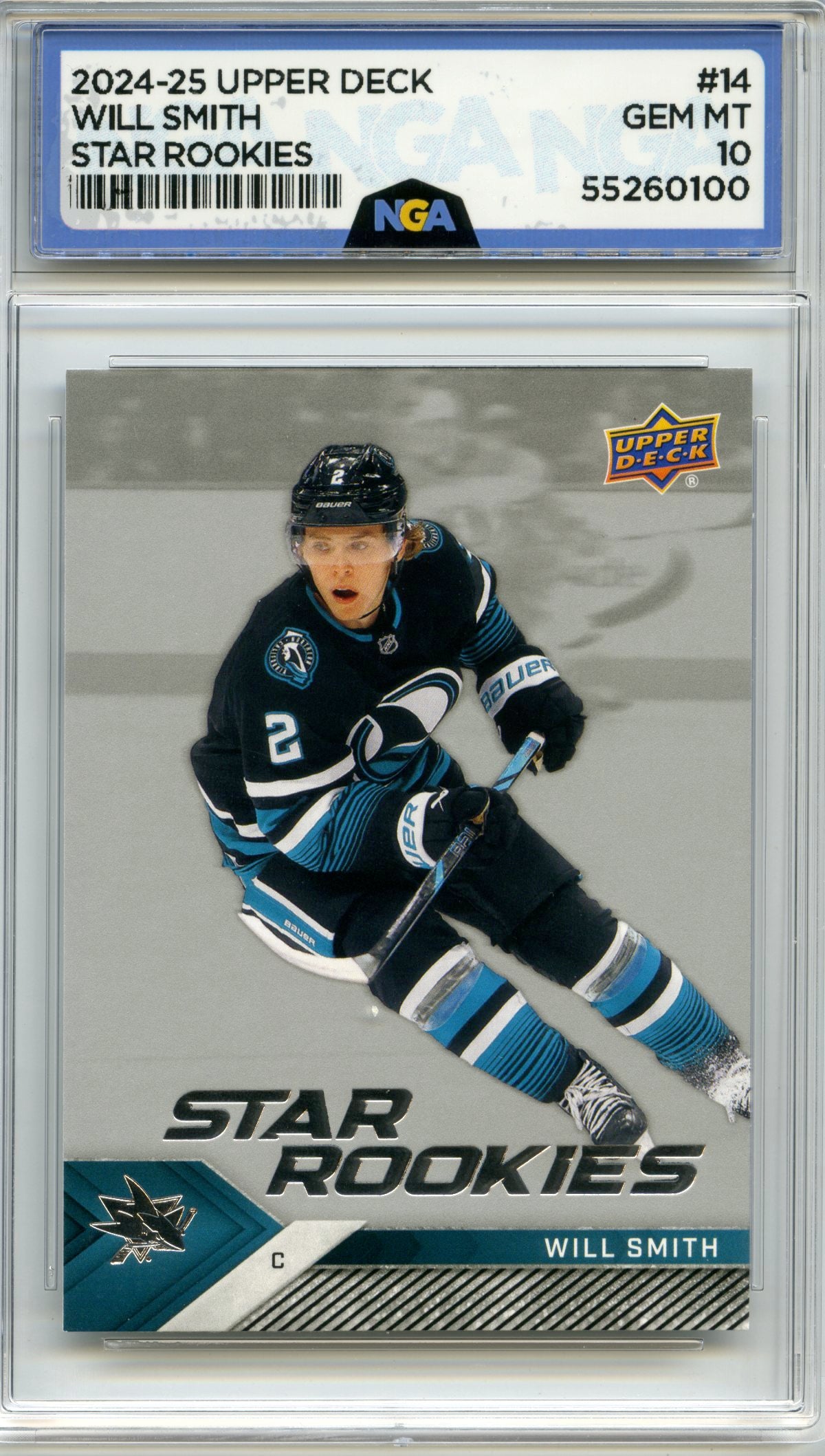 2024-25 Upper Deck NHL Star Rookies Box Set #14 Will Smith NGA 10
