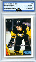 1987-88 O-Pee-Chee #15 Mario Lemieux NGA 10