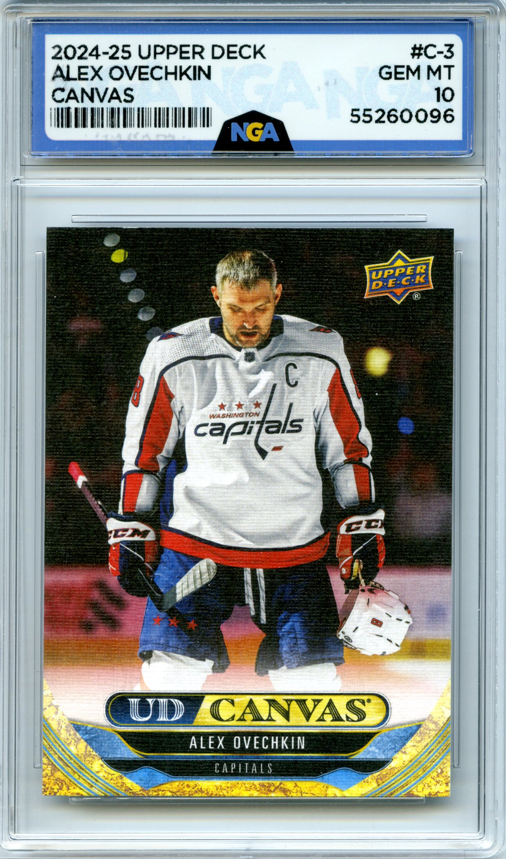 2024-25 Upper Deck #C-3 Alex Ovechkin UD Canvas NGA 10