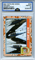 1991 Topps Desert Storm #149 Top Gun NGA 10