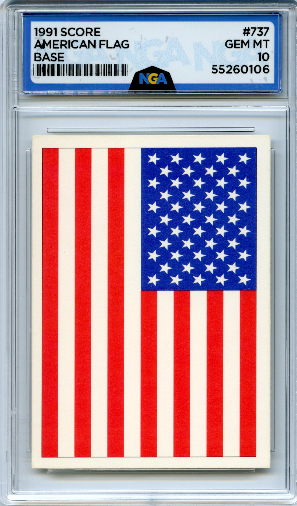1991 Score #737 American Flag Desert Storm NGA
