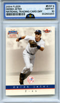 2004 National Trading Card Day #1 Derek Jeter NGA 10