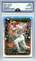 2024 Topps Holiday #H27b Mike Trout NGA 10